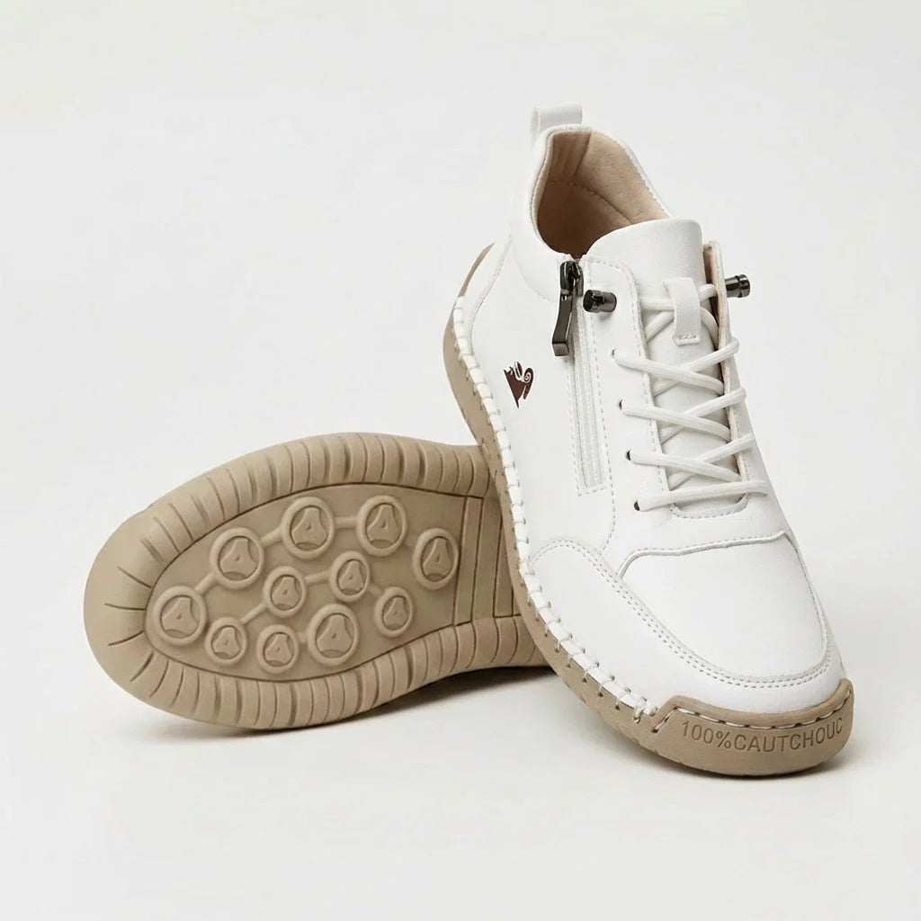 Amaia - Zapatillas ergonómicas de confort diario con cremallera