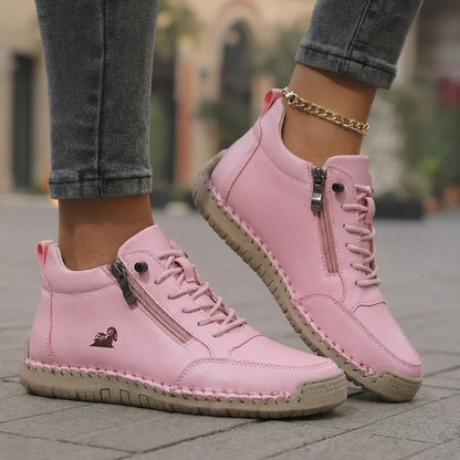 Amaia - Zapatillas ergonómicas de confort diario con cremallera