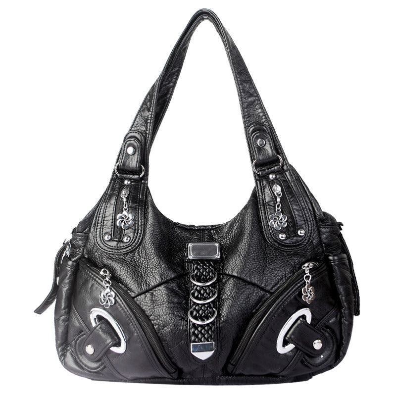 ANGEL - Bolso para el Día a Día multibolsillos de tendencia - Negro - CARMEN VELVET