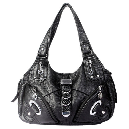 ANGEL - Bolso para el Día a Día multibolsillos de tendencia - Negro - CARMEN VELVET