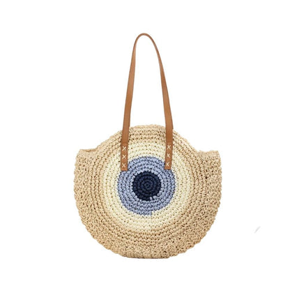 Maia - Bolso redondo de crochet con asas largas | CARMEN VELVET