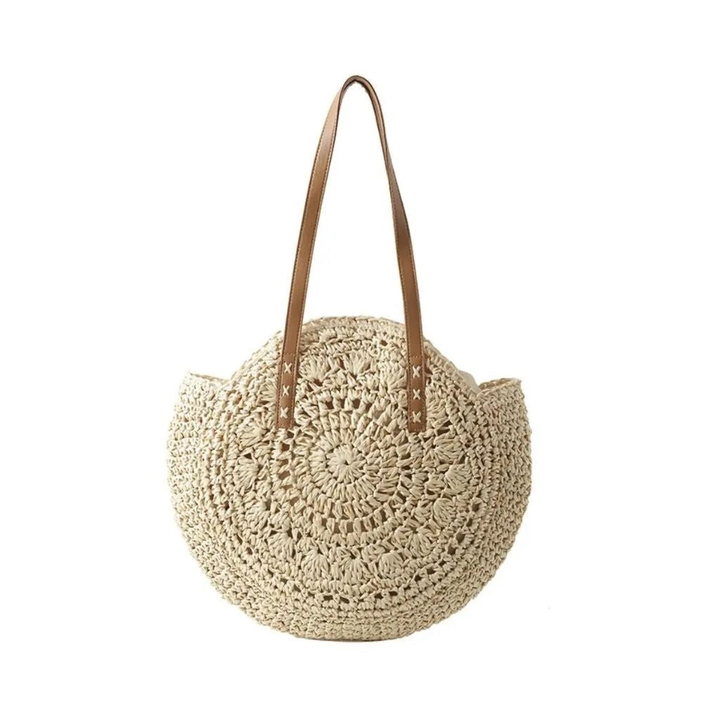 Maia - Bolso redondo de crochet con asas largas | CARMEN VELVET