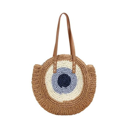 Maia - Bolso redondo de crochet con asas largas | CARMEN VELVET