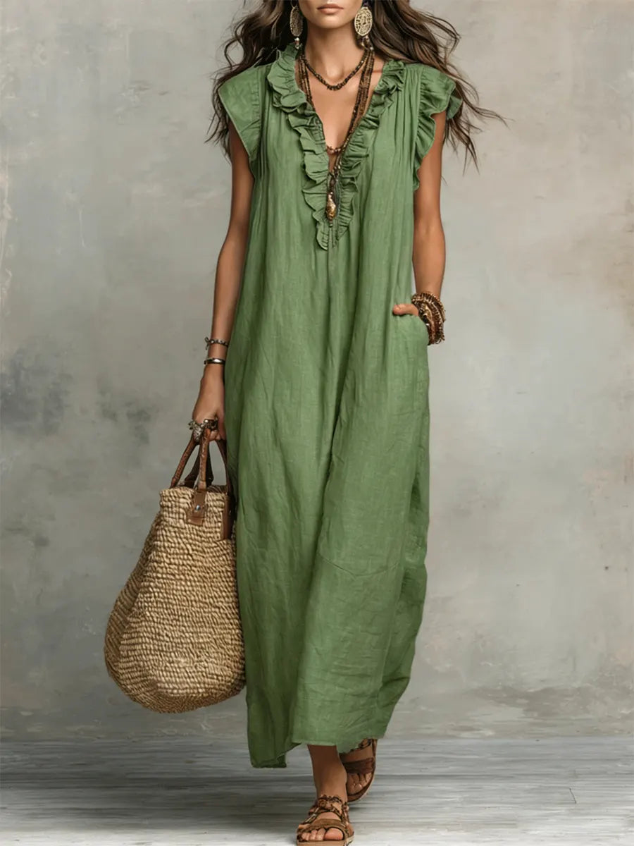 Paula - Vestido largo Bohemio