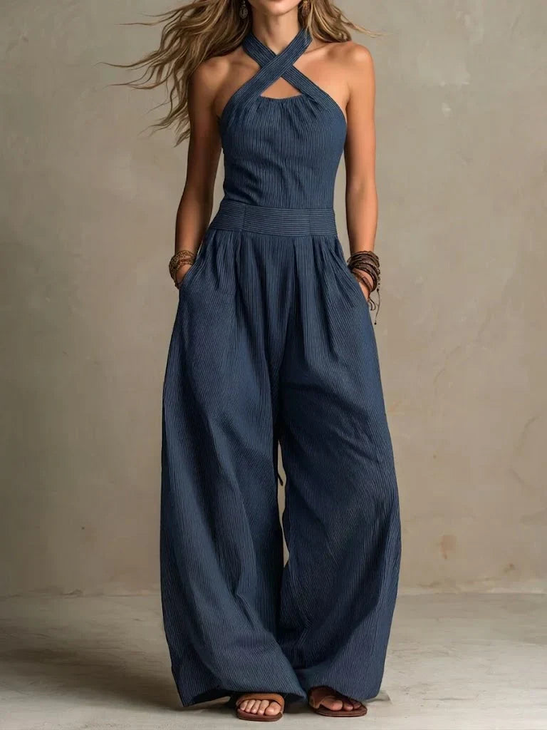 CLEO - Mono con Elegante escote envolvente