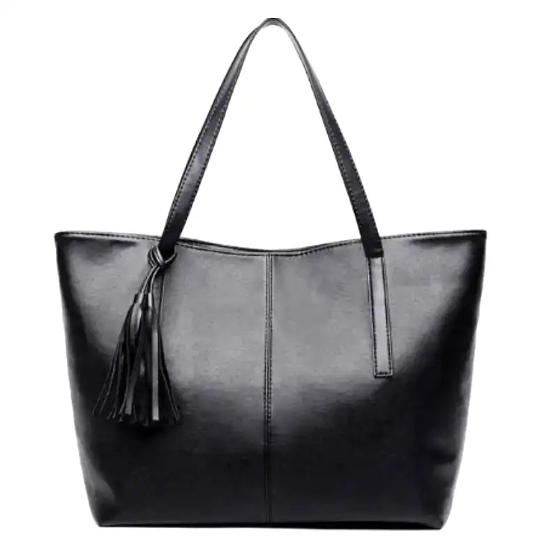 PERSÉPHONE - Bolso gran capacidad retro - Negro - CARMEN VELVET