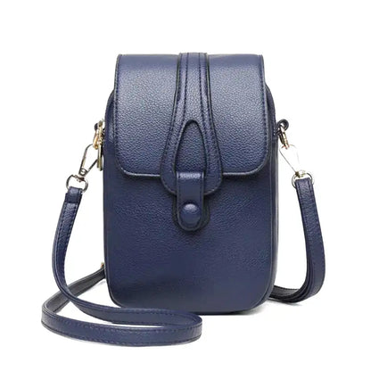 PILAR - Bolso estilo clutch bandolera - Azul Oscuro - CARMEN VELVET