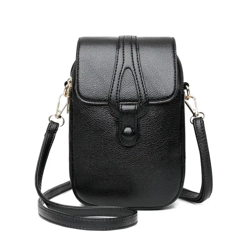 PILAR - Bolso estilo clutch bandolera - Negro - CARMEN VELVET