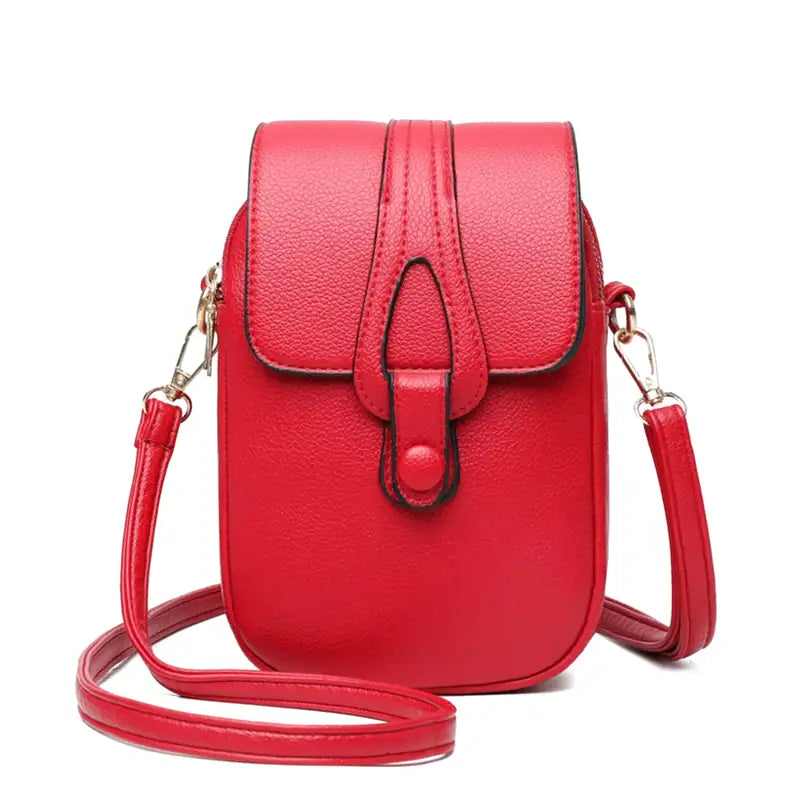 PILAR - Bolso estilo clutch bandolera - Rojo - CARMEN VELVET