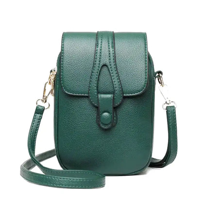 PILAR - Bolso estilo clutch bandolera - Verde - CARMEN VELVET