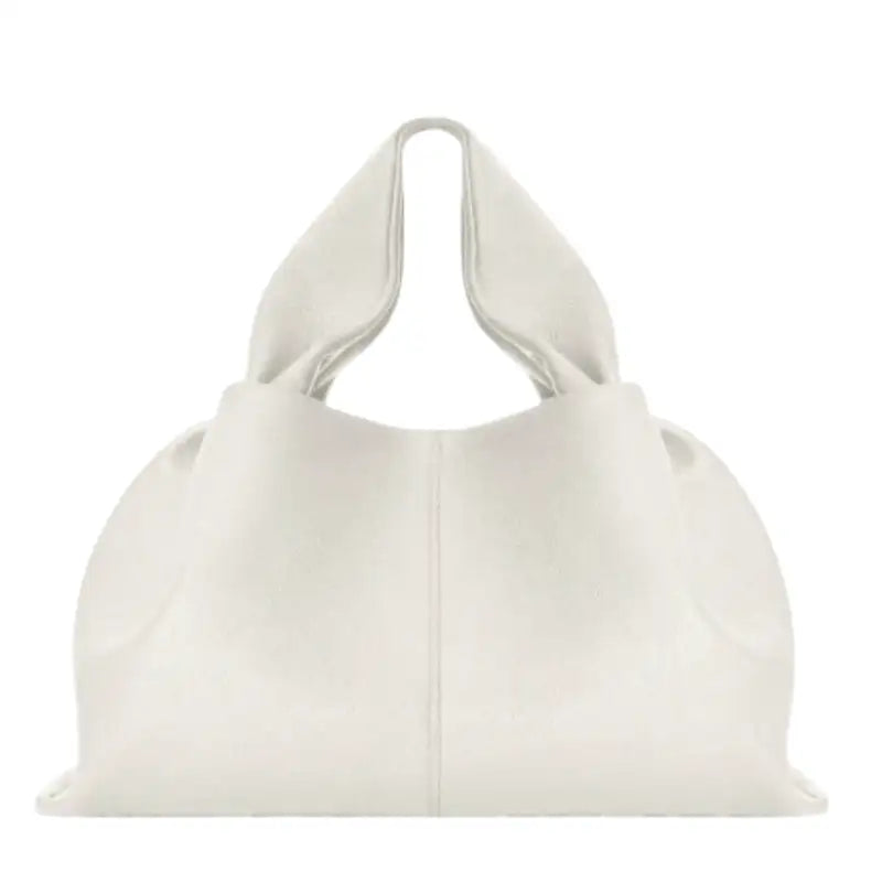 Rosa - Bolso Bandolera en cuero suave - Blanco - CARMEN VELVET