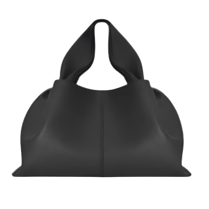 Rosa - Bolso Bandolera en cuero suave - Negro - CARMEN VELVET