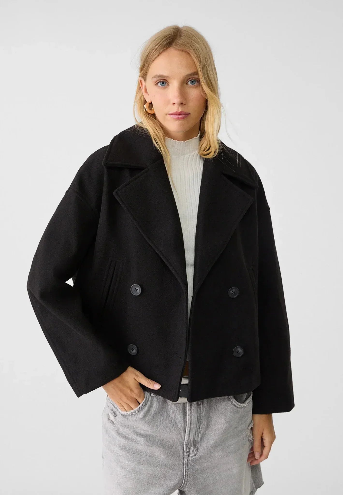 Daniela - Chaqueta cruzada elegante con botones
