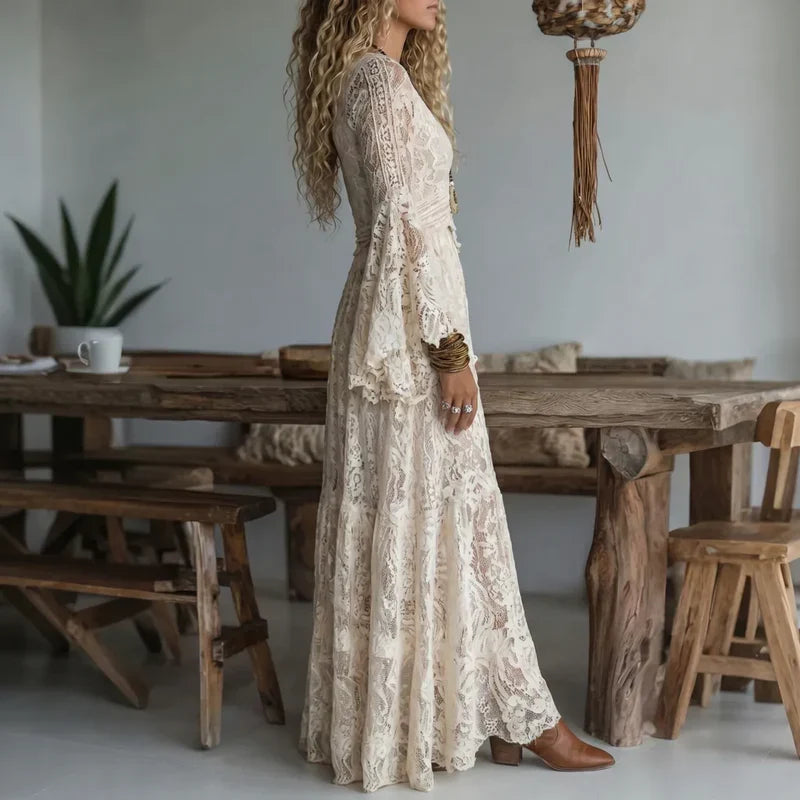Diana - Vestido largo vintage de corte sirena