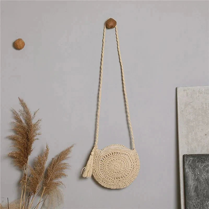 Arlet - Sac bandoulière rond avec pompon — image 3