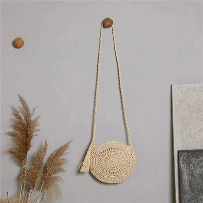 Arlet - Sac bandoulière rond avec pompon — image 3