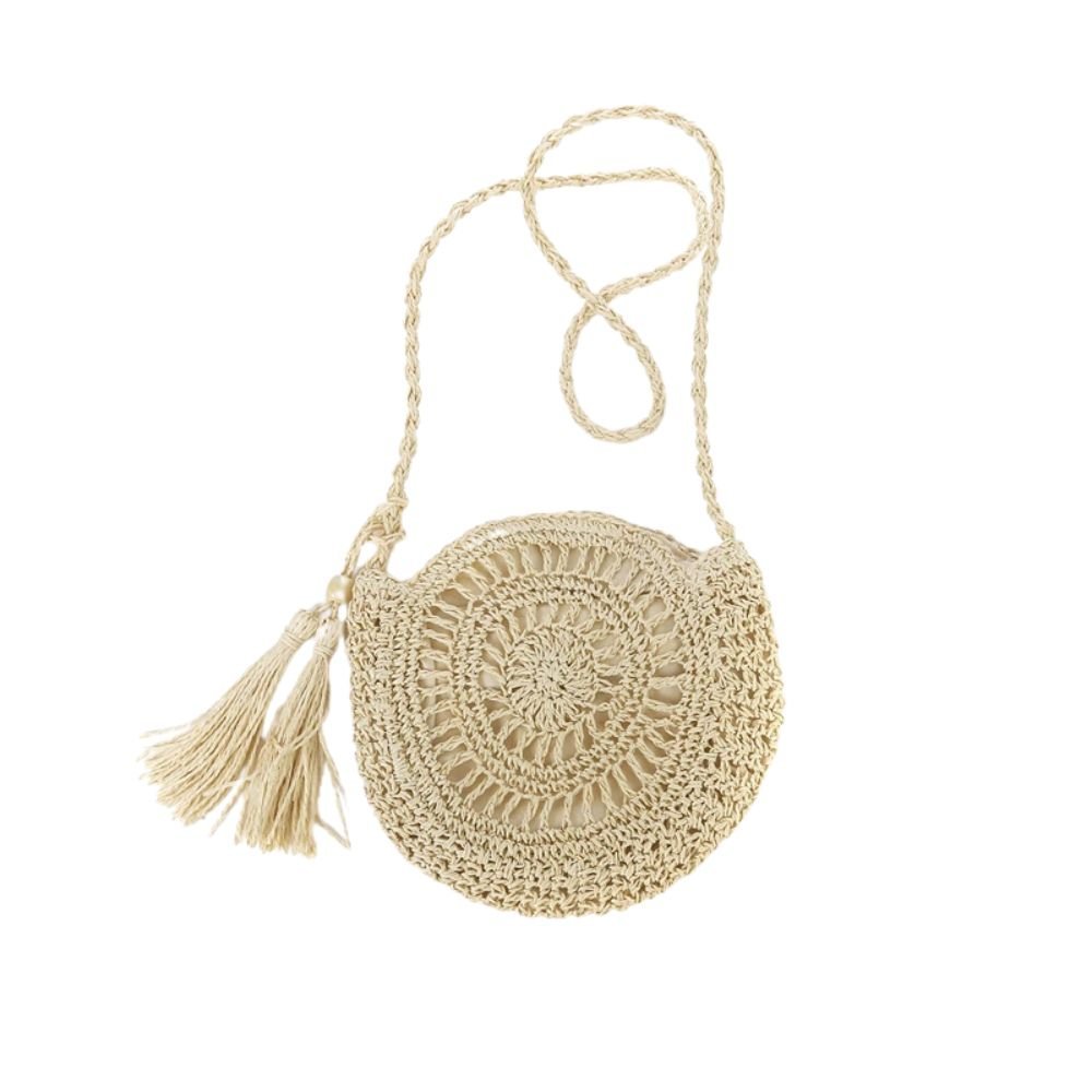 Arlet - Sac bandoulière rond avec pompon — image 1