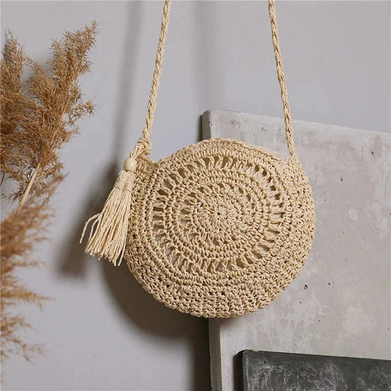 Arlet - Sac bandoulière rond avec pompon — image 7