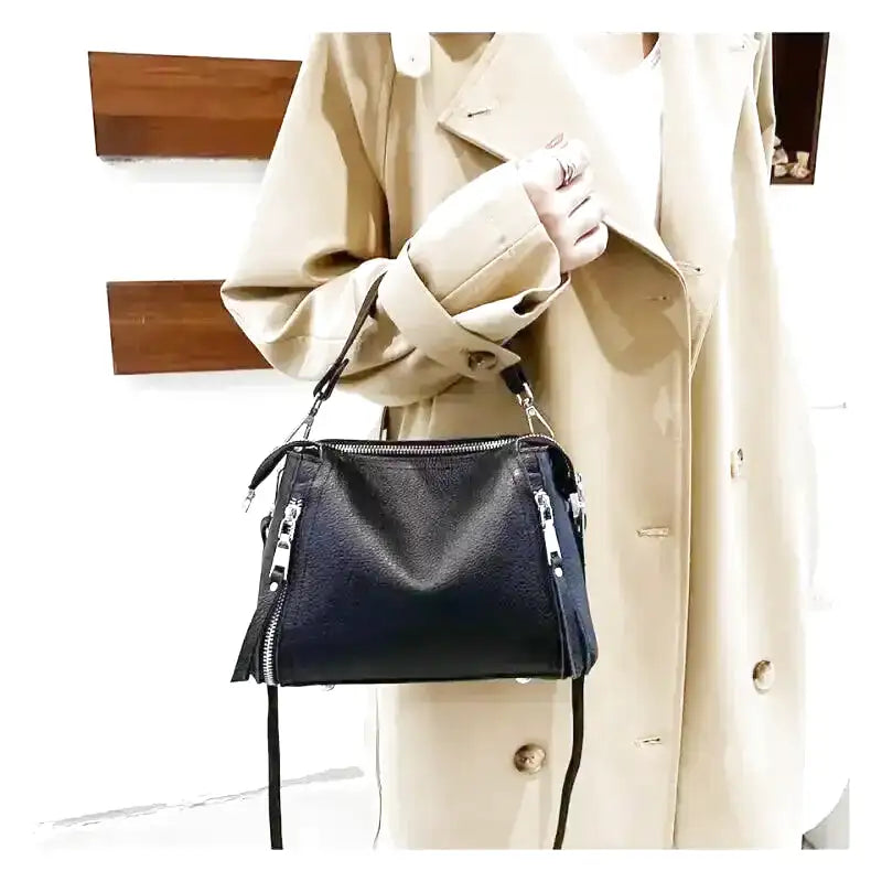 SOFIA - Bolso Bandolera en cuero granulado - CARMEN VELVET