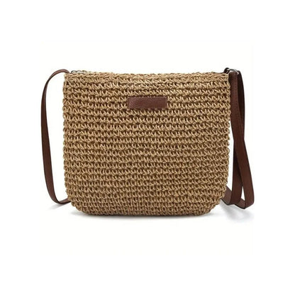 Triana - Sac bandoulière en paille avec fermeture éclair — image 13