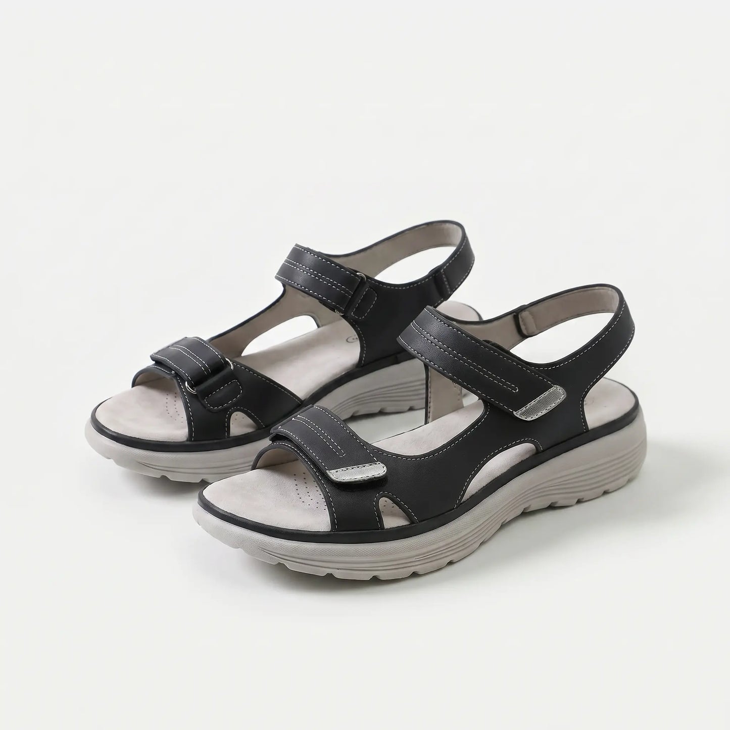 Malena - Sandalias de confort ergonómico con suela de buen agarre