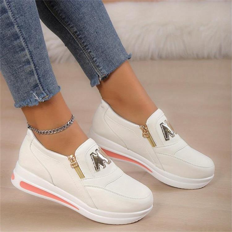 Olga - Zapatillas de confort diario con cremallera