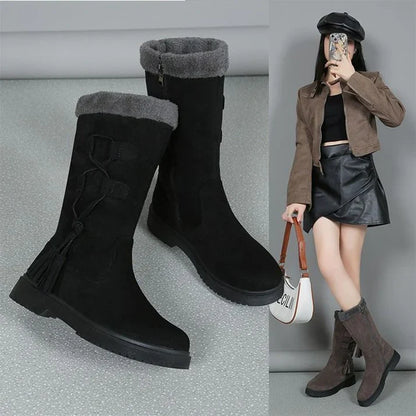 Nadia - Botas de invierno con suela gruesa y forro cálido