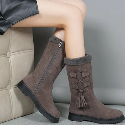 Nadia - Botas de invierno con suela gruesa y forro cálido
