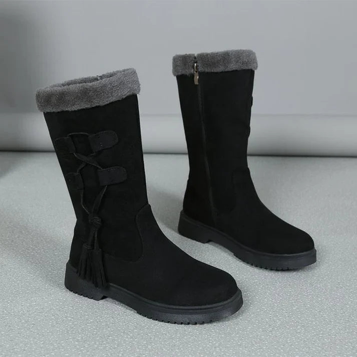 Nadia - Botas de invierno con suela gruesa y forro cálido