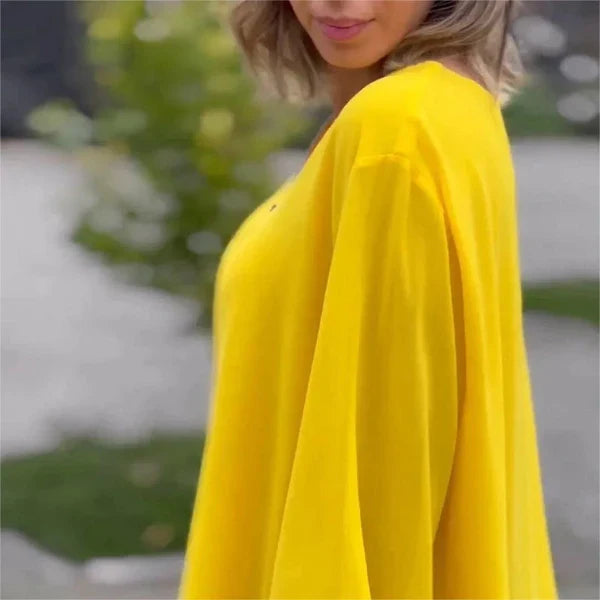 Ariel - Blusa de gasa con doble cremallera