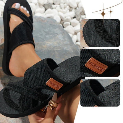 Elisa - Sandalias de tiras cruzadas ligeras de pisada confortable