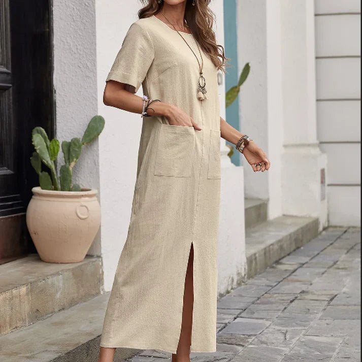 Irene - Vestido amplio de cuello redondo