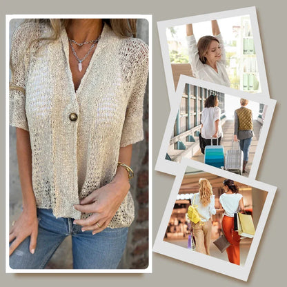 Noa - Blusa de punto con botón