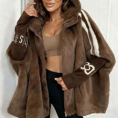 Loreta - Chaqueta de estilo diario con capucha y cremallera