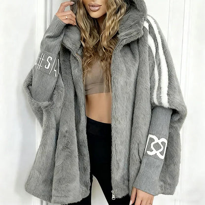 Loreta - Chaqueta de estilo diario con capucha y cremallera