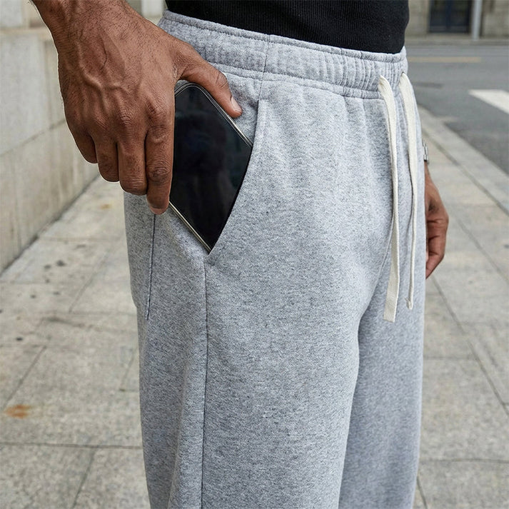 Adrián - Pantalón deportivo de corte relajado con cordón y bolsillos