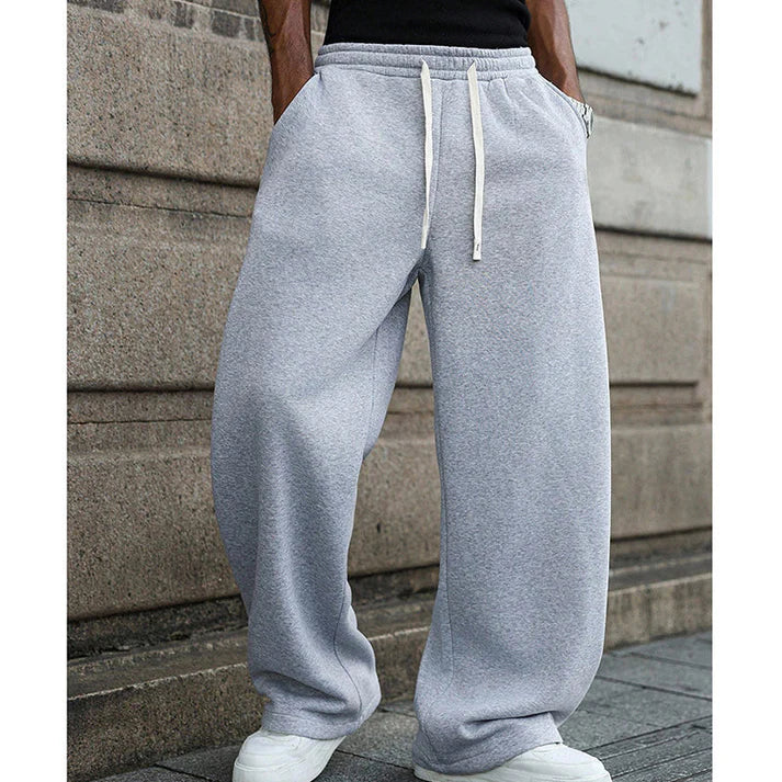 Adrián - Pantalón deportivo de corte relajado con cordón y bolsillos