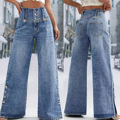 Lola - Vaqueros anchos de tiro alto