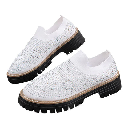 Lorena - Mocasines sin cordones con pedrería brillante
