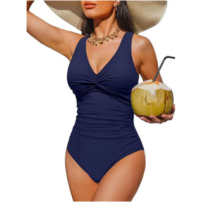 Lucía - Bañador moldeador con escote de pico