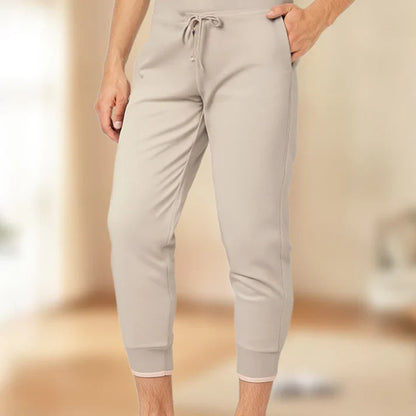 Natalia - Pantalón capri ajustado de tiro alto