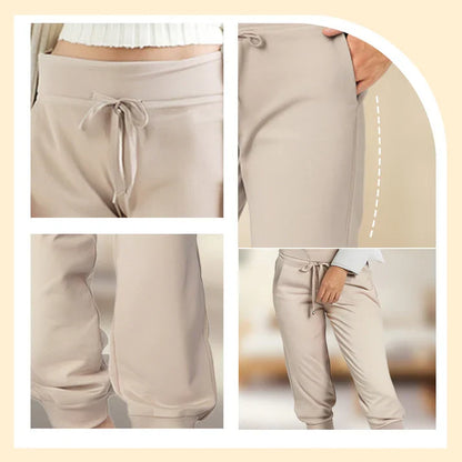 Natalia - Pantalón capri ajustado de tiro alto