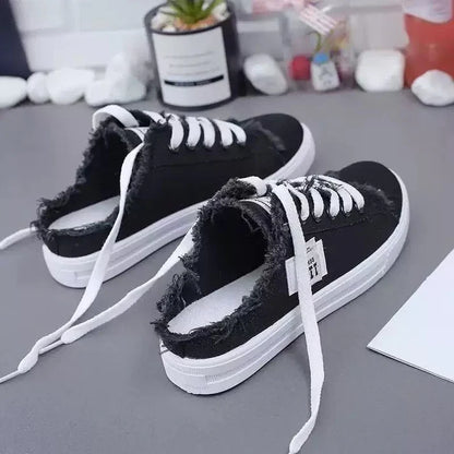 Aurora - Zapatillas mule denim de suela cómoda