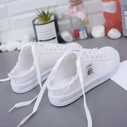 Aurora - Zapatillas mule denim de suela cómoda