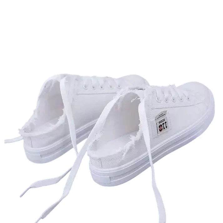 Aurora - Zapatillas mule denim de suela cómoda