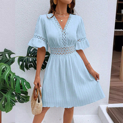 Maia - Vestido de verano cómodo con detalles de encaje