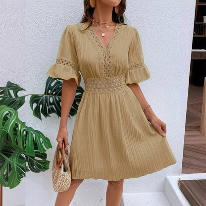 Maia - Vestido de verano cómodo con detalles de encaje