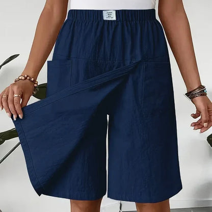 Aurelia - Falda pantalón de estilo diario con cintura elástica