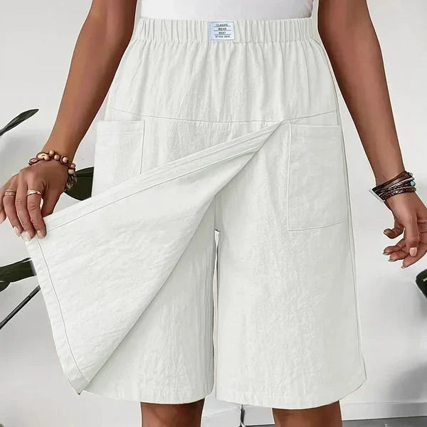 Aurelia - Falda pantalón de estilo diario con cintura elástica