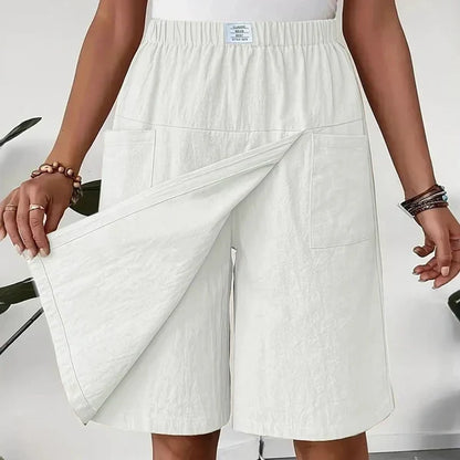 Aurelia - Falda pantalón de estilo diario con cintura elástica